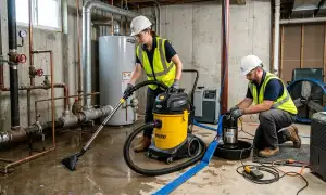 Burst pipe cleanup in Cedar Rapids, IA by water damage restoration professionals