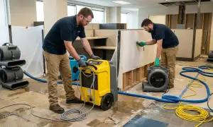 Structural drying equipment in Cedar Rapids, IA for water-damaged homes